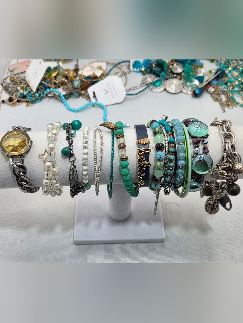 HUGE 49pc Vintage & Modern Jewelry Lot CHICO'S LOFT BR LIA SOPHIA Necklace Earr - Picture 10 of 15